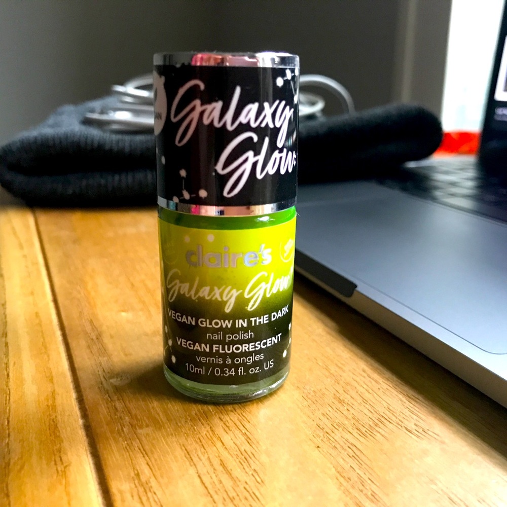Claire’s GALAXY GLOW Nail Polish (NWOT)